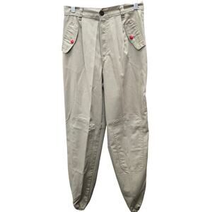 Vintage Shades Khaki Elastic Ankle Pants